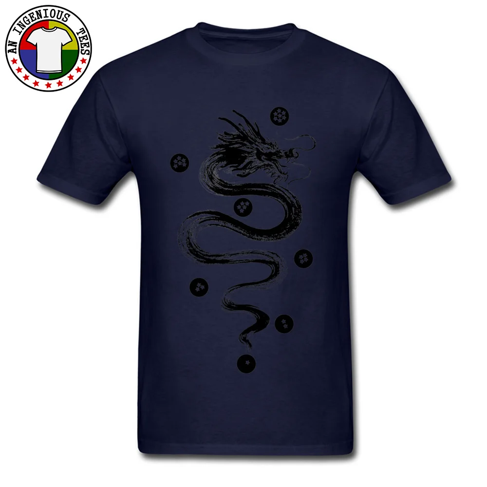 Tops Shirt dragon paint Summer Autumn Cheap Comics Short Sleeve 100% Cotton Round Neck Men T-Shirt Comics Tee-Shirt dragon paint navy