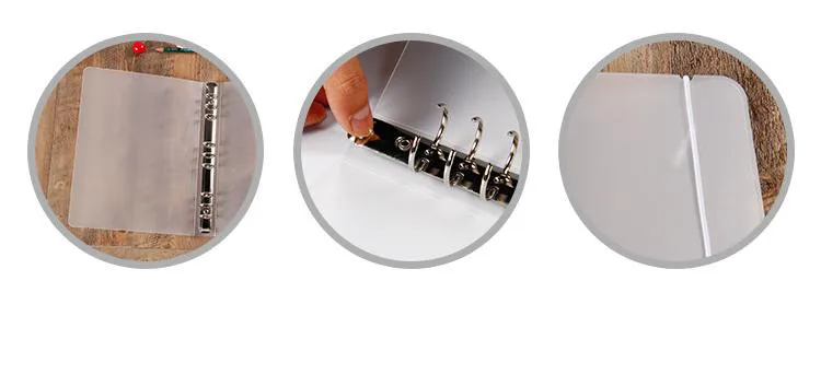 5Creative Ring Binder B5A4567 PP Notebook Accessory Sheet Shell office & school supplies Stationery Transparent Concise 6 Holes