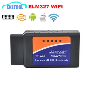 

PIC18F25K80 Chip OBDII Diagnostic ELM327 WIFI V1.5 Multi-Language ELM 327 Wireless Wi-Fi For Android/iOS/Windows Works Diesel