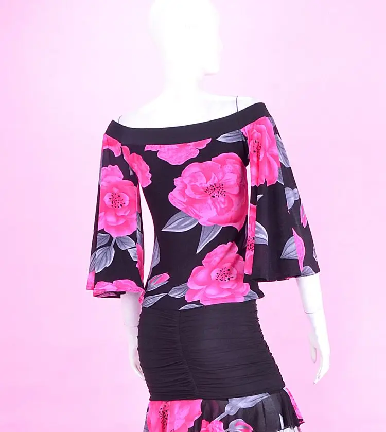 Latin Dance Top Vestidos Infantis De Festa Dance Costumes Salsa Dancing Dress Women Latin Ballroom Tops