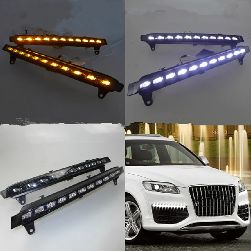 

LED daytime running light for Audi Q7 2006 2007 2008 2009 with turning light function Wholesale Price Brand New Best Quality