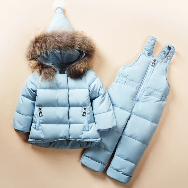 

2018 New Winter children clothing sets girls Warm parka down jacket for kids clothes children's coat snow wear baby girl suit