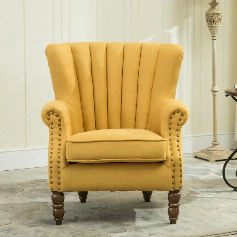 B американский кантри гостиная небольшой диван одна маленькая квартира кофе бар современный минималистский скандинавский диван ткань стул - Цвет: style 18