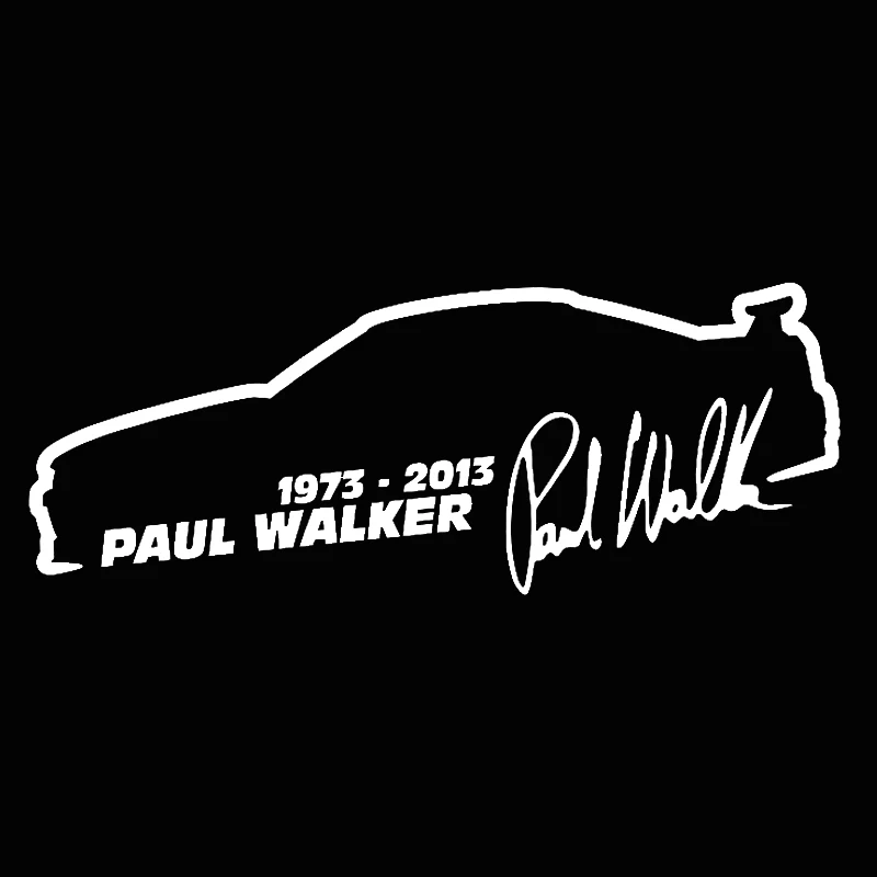 Car Sticker Vinyl 135cm Paul Walker Fast And Furious Fashion Reflective Sticker On Car Funny 3D Stickers Decals Car Styling (3)