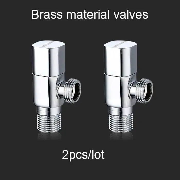 2 шт./лот Туалет Bathroon кухонные аксессуары для сада G1/" нить латунь хром керамический картридж угловой клапан для воды
