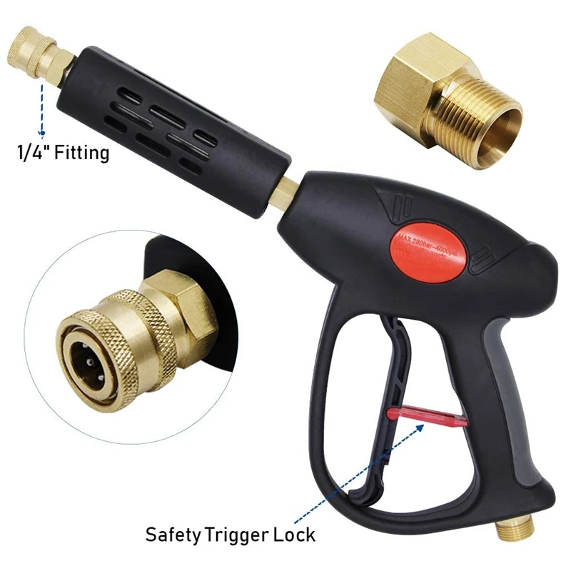 4000Psi High Pressure Power Washer Spray Tool With M22 Thread Home Garden Supplies Spray-Gun Car Washing