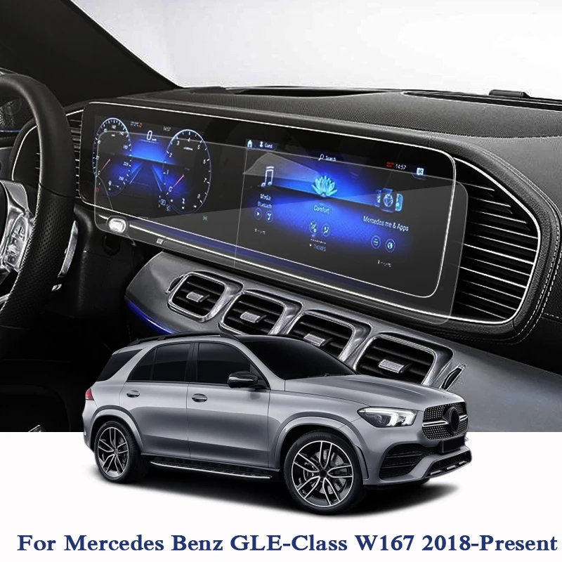 Для Mercedes Benz GLE-Class W167 208-Н. В. Автомобильный Стайлинг gps навигационный экран Стеклянная защитная пленка приборная панель дисплей для автомобиля