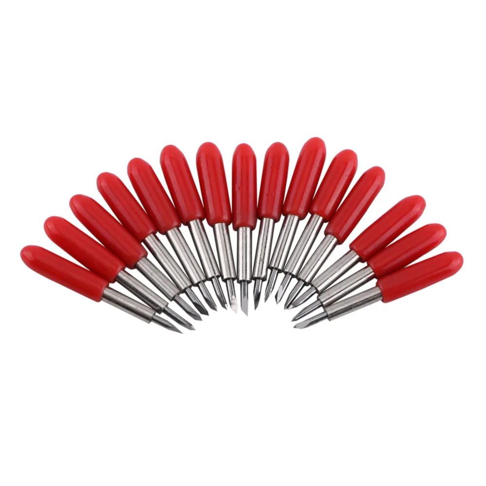 

15pcs/Lot Cutting Blade 45 Degree Knife For Plotter Vinyl Cutter Red Cap