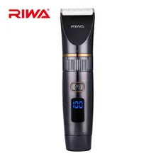 RIWA водонепроницаемый триммер для волос светодиодный дисплей Мужская машинка для стрижки волос титановое керамическое лезвие перезаряжаемая машинка для стрижки волос парикмахерский инструмент