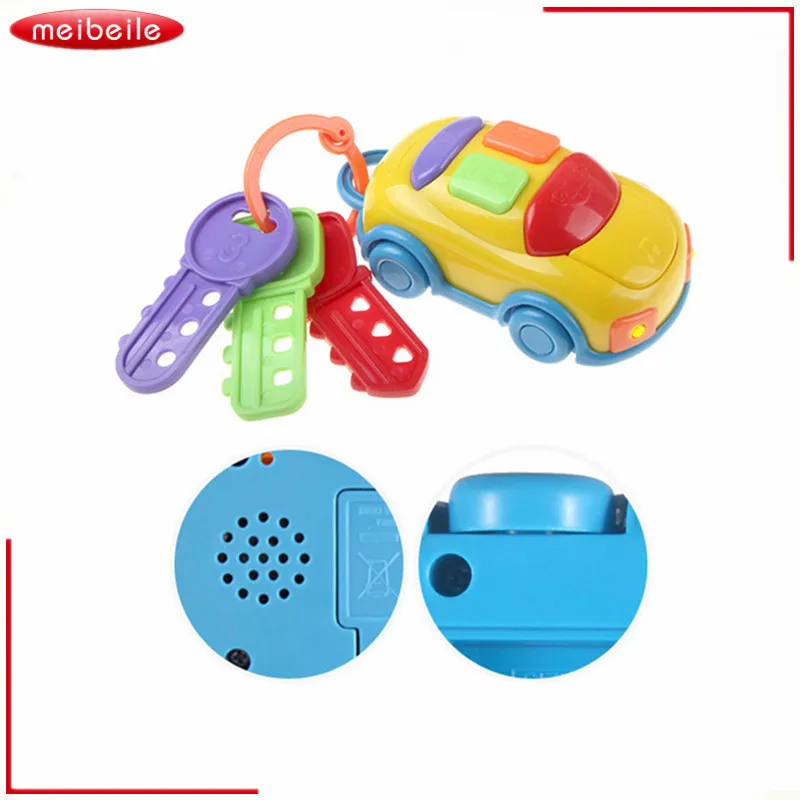 ABS Мини-автомобиль детская обучающая игрушка музыкальный ключ автомобиль цветные детские игрушки для детей подарок на день рождения электронный игрушечный телефон