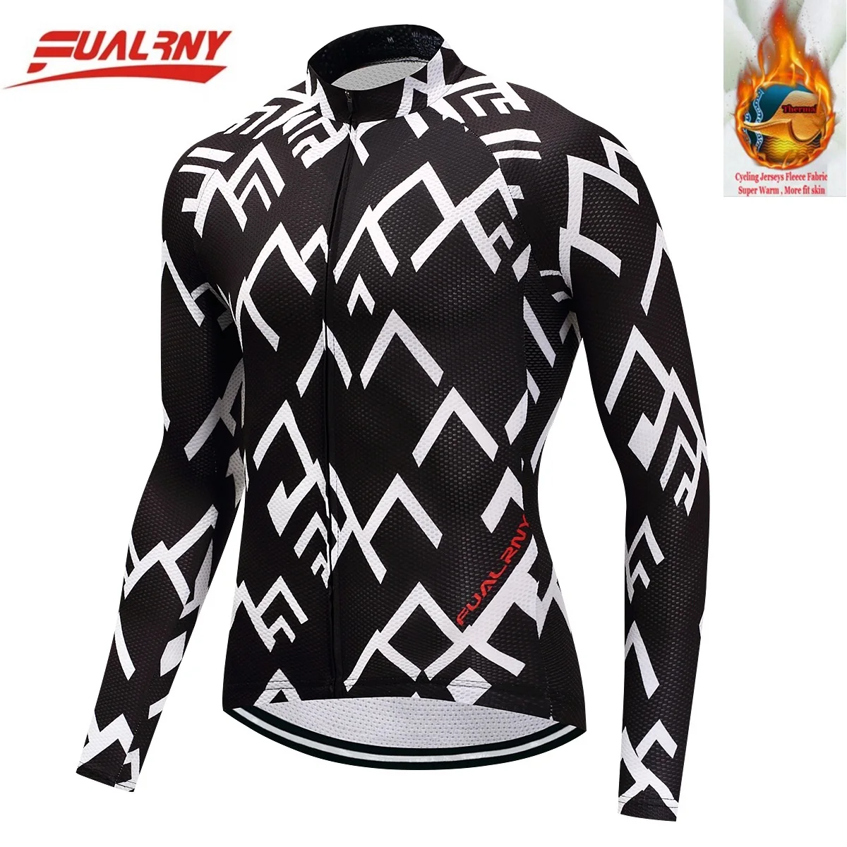 2019 новая команда fualrny Зимняя Теплая Флисовая велосипедная Джерси Ropa Ciclismo
