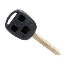 3 Button Remote Car Key Shell Replacement For TOYOTA Avensis/Corolla/Yaris/Auris Car Accessories Car-styling