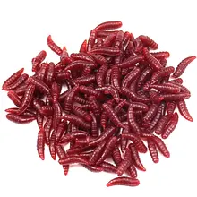 50 шт. 1.5 см 0.12 г личинка Grub Мягкая приманка белок мягкие приманки червь Рыболовные приманки личинки приманки Рыбалка снасти распродажа JQ02