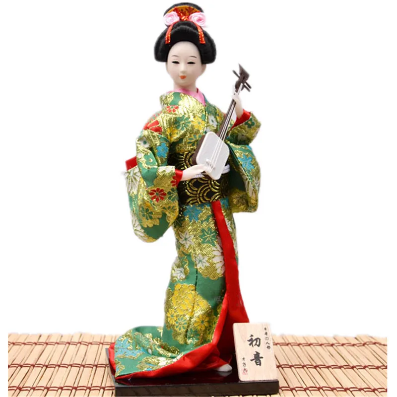 30cm vintage Japanese home Decoration geisha doll Colorful ...