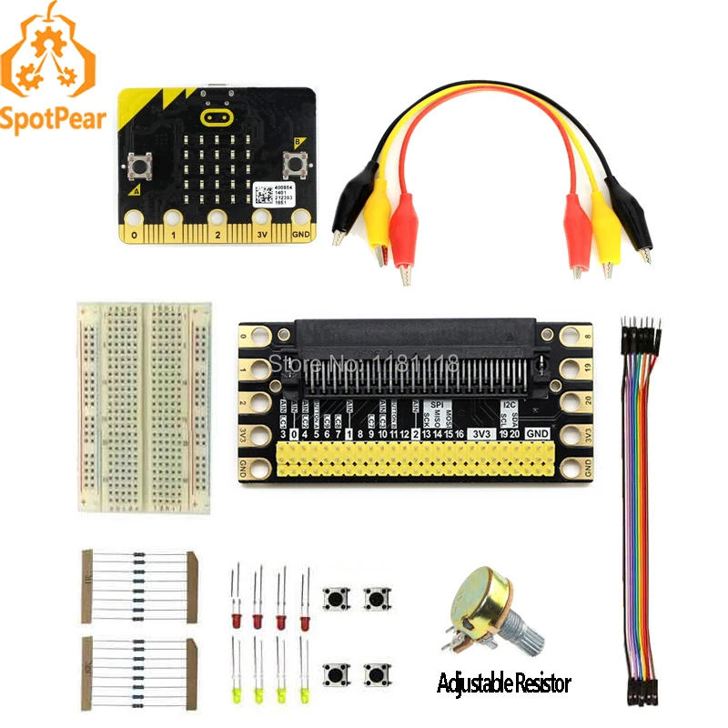 

BBC micro:bit GPIO Expansion board (C) start kit test GPIO