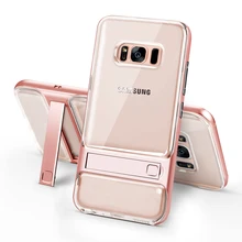 ITEUU PC TPU чехол с подставкой для samsung Galaxy S8 S8 Plus чехол s Мягкий противоударный чехол для samsung S8 S8Plus