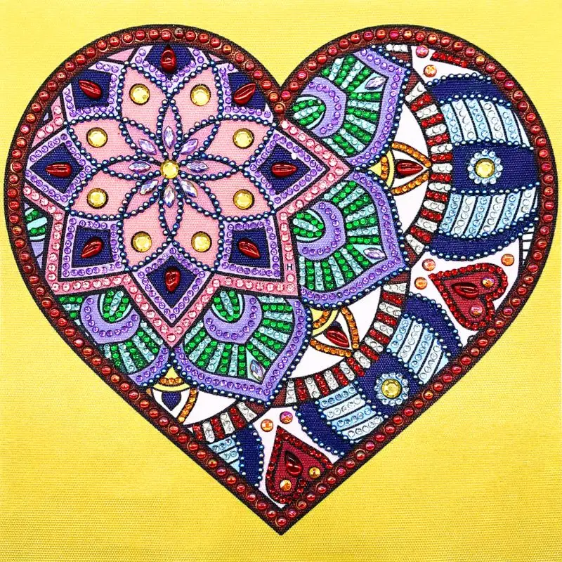 

Heart 5D Special Shaped Diamond Painting Embroidery Needlework Rhinestone Crystal Cross Craft Stitch Kit DIY