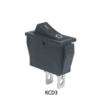 

5 pcs/lot KCD3 30*13 2 Pin 250V 15A Boat Switch Bouton Poussoir Metal Interrupteur Micro Switch