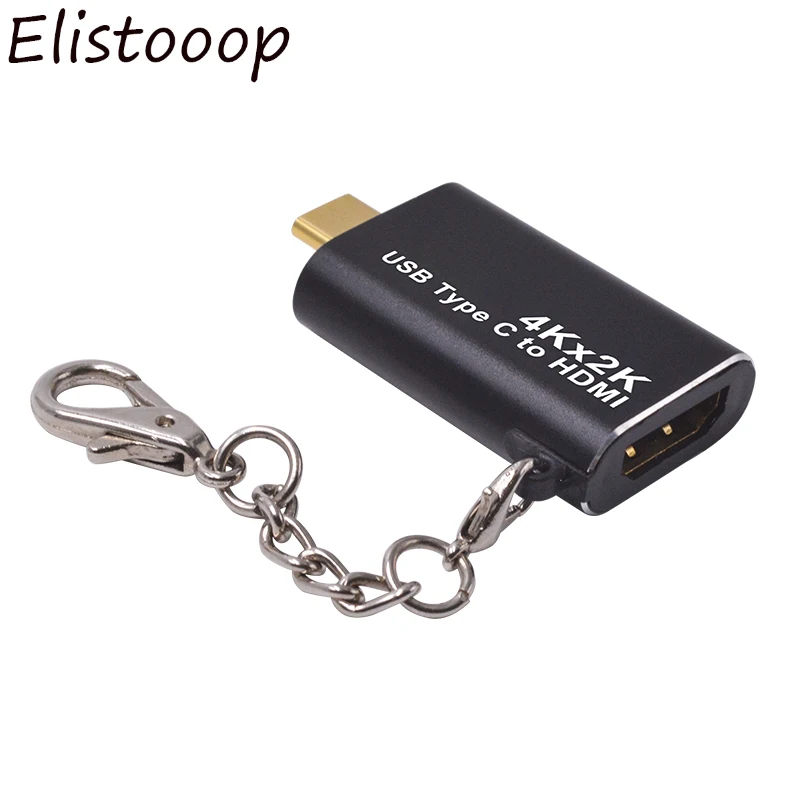 Elistooop 4K x 2K Type C USB 3 1 Male HDMI Female Display Monitor Adapter Convertor для Mac Book Pro|Кабели VGA| |