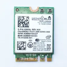 Dual Band 3160ngw NGFF M.2 Wi-Fi карты+ Bluetooth 4.0 433 Мбит/с для Intel Беспроводной-AC 3160ac ДПН: 028d9j