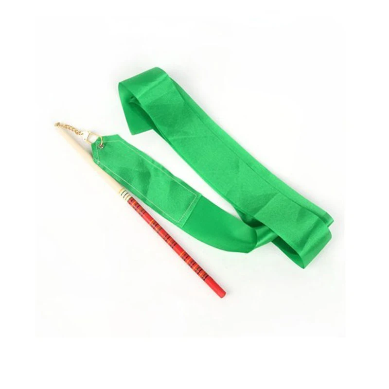 Gymnastics Rope Solid Color Cotton Rope with 4 Pcs Rhythmic Gymnastics Ribbon for Artistic Gymnastics Training