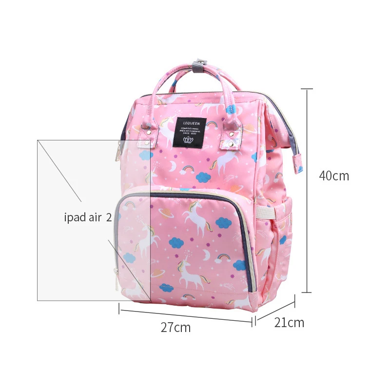 Mummy Maternity Baby Diaper Bag Mom Large Capacity Nappy Bags Unicorn Travel Baby Care Multifunction Nursing Backpack BB6039 (8)