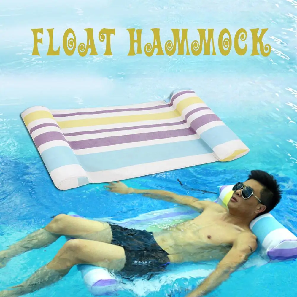 cheap Inflatable Water Hammock Floating Bed Lounge Chair Drifter Swimming Pool Beach Float for Adult Water Lounger Chair