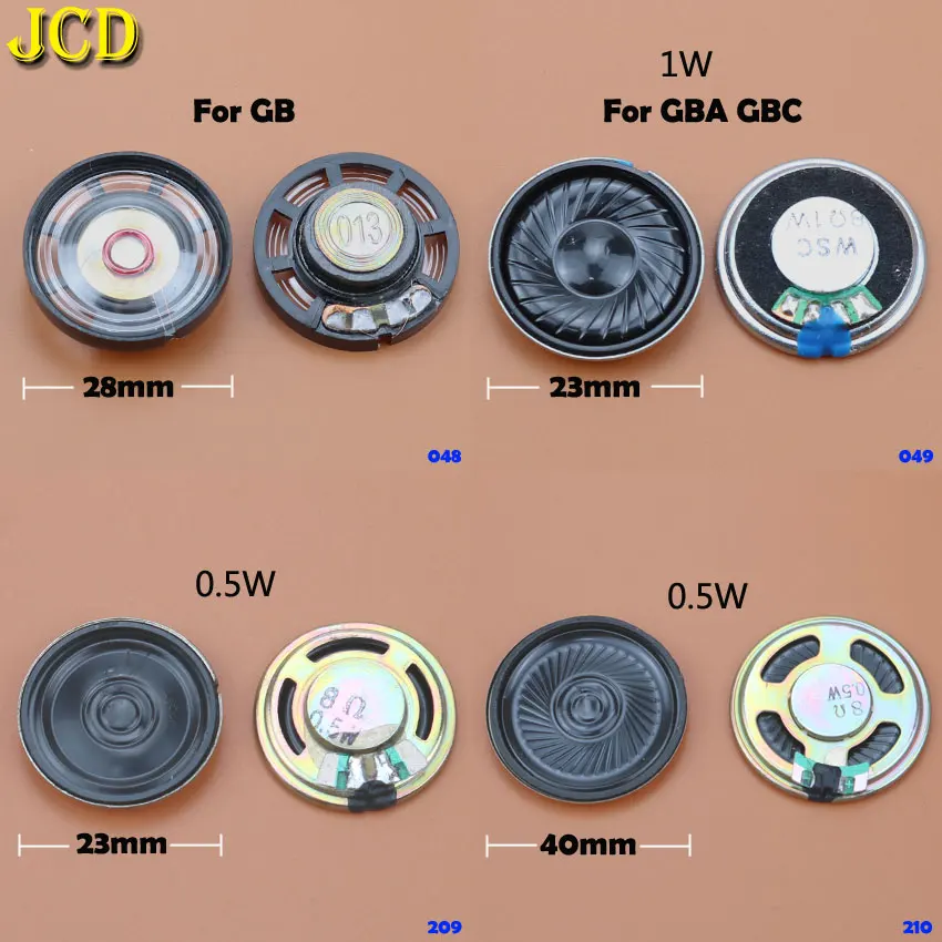 Jcd 1 Pz 23Mm 28Mm 40Mm Altoparlante Di Ricambio Altoparlante Per Game Boy Color Advance Per Gbo Gb Gbc Gba Altoparlanti Video