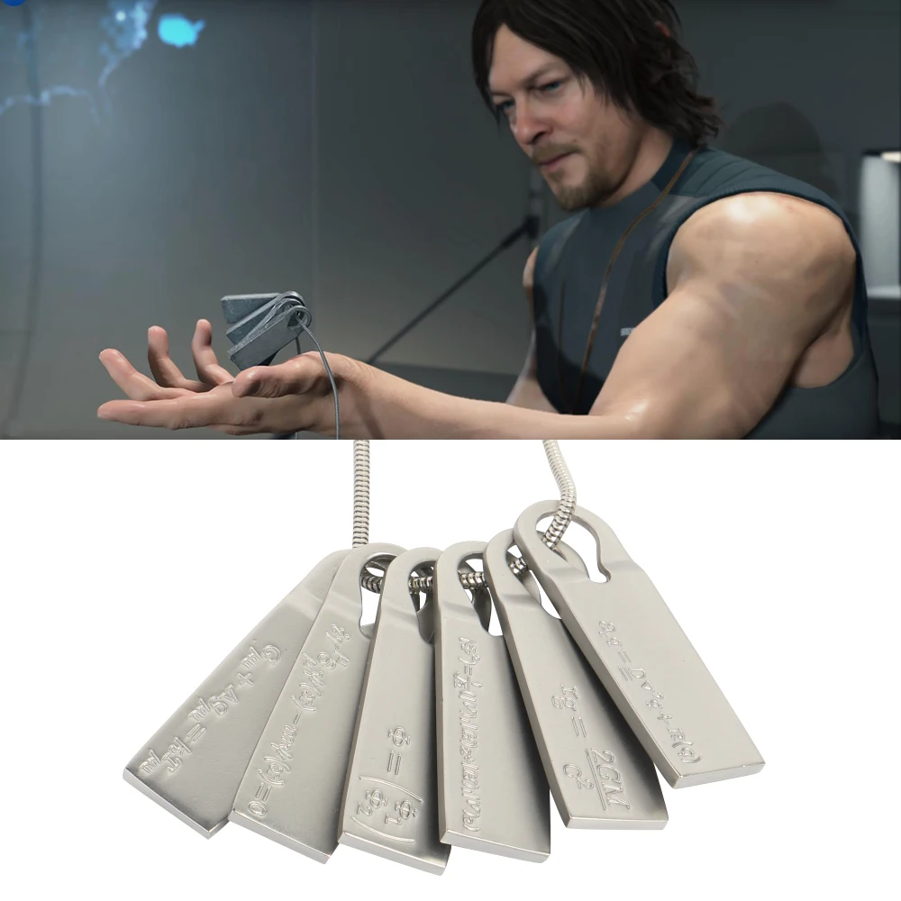 

Cosplay Death Stranding Necklace Chemical Fomula Alloy Pendant Souvenir Accessories