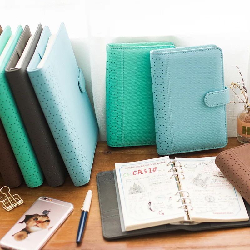 K&KBOOK 2018 New Macaron Hollow Leather Notebook Dairy Spiral Notebook A5 A6 Personal Daily Weekly Planner Agenda Organizer K&KBOOK 2018 New Macaron Hollow Leather Notebook Dairy Spiral Notebook A5 A6 Personal Daily Weekly Planner Agenda Organizer