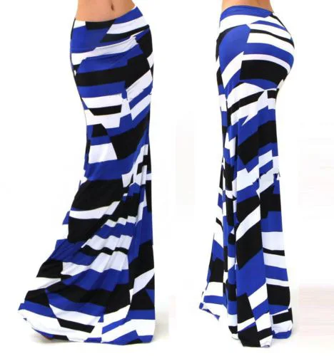 S-3XL Spring Elastic High-waist Long Pencil Skirt For Women 2019 Printed Pencil Maxi Skirt Faldas Largas Mujer Para Fiesta
