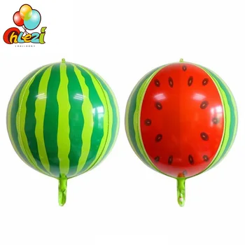

1 pcs 22inch 4D Watermelon Helium Balloon Birthday Wedding Decoration Ballon Photo Props Baby Shower Kids Toys Summer party ball