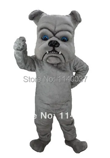 

mascot Grey Bulldog Mascot Costume Professional Customized Dog Mascotte Mascota Outfit Suit Party Cosply Fancy Dress