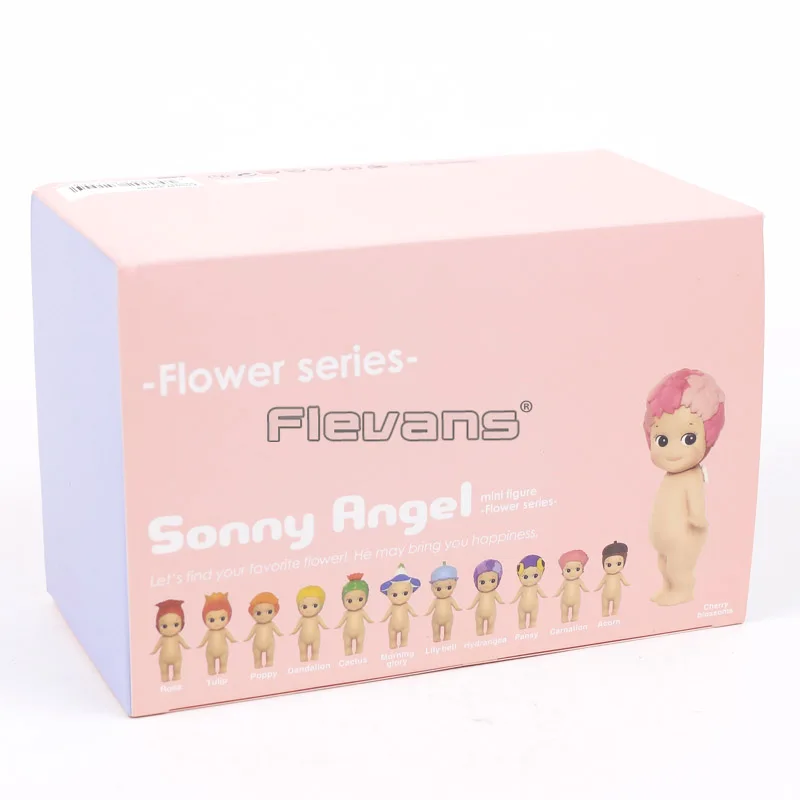 Sonny Angel Flower Серия мини-фигурки из ПВХ игрушки куклы полный набор из 12 шт подарок на Рождество День рождения