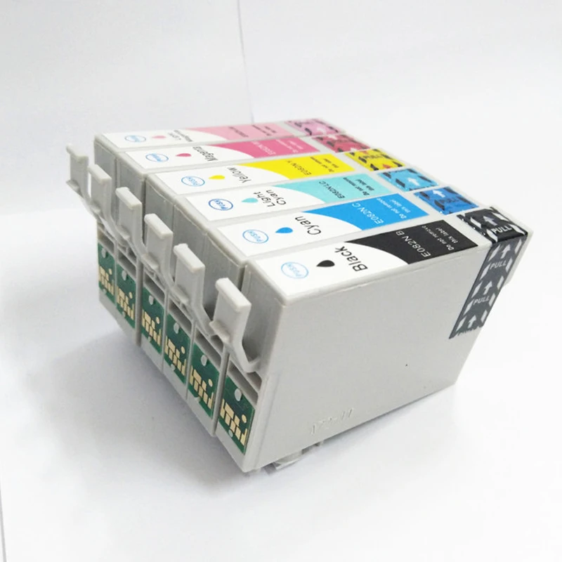 Vilaxh T0811 патрон чернил для принтера Epson T0811-T0816 стилус фото 1410 R270 R390 RX590 R290 R610 RX690 T50 TX700W TX800W принтер