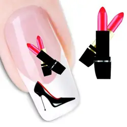 2017 * Горячая Для женщин DIY Nail Стикеры переноса воды палец Дизайн ногтей наклейки