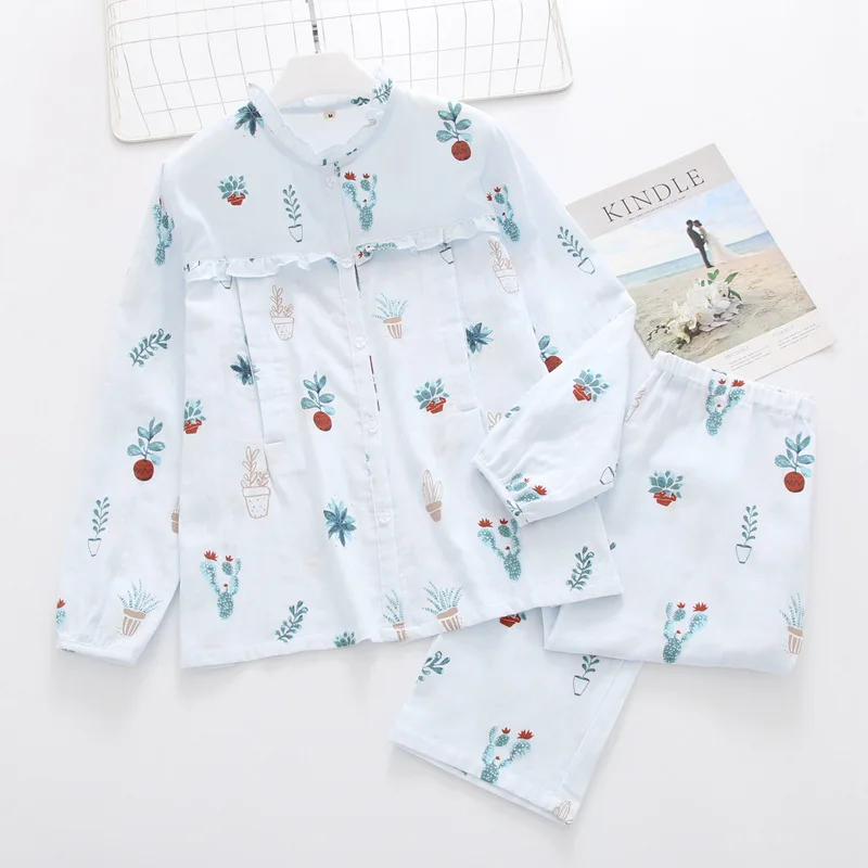 Весна Осень Беременность Pijama с длинным рукавом хлопок кормящих пижамы для беременных женщин материнства Fdfklak