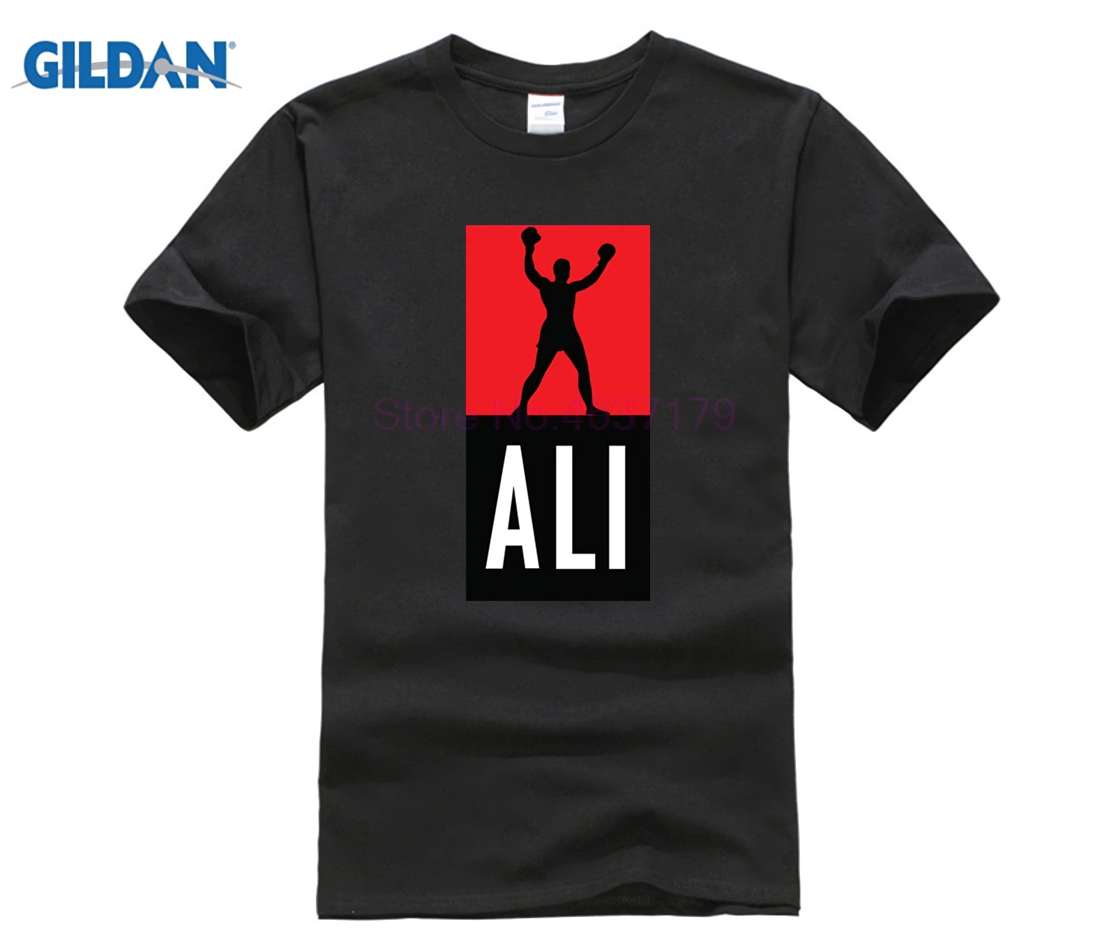 Футболка с Али-Мохаммадом летние мужские футболки s Muhammad ALI мужская повседневная одежда для фитнеса UFC MMA хлопковая Футболка Homme Топы И Футболки - Цвет: black