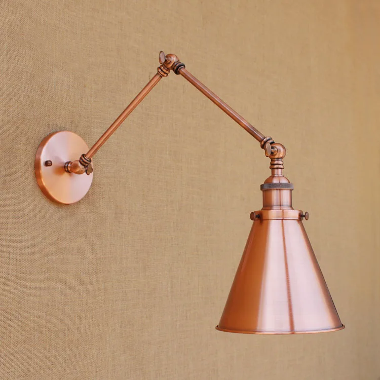 

IWHD Industrial Vintage Loft LED Wall Lamp Iron Rocker Arm Retro Wall Light Fixtures For Home Lighting Indoor Sconce Luminaire