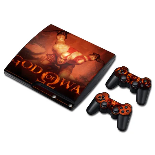 Game God of War Skin Sticker Decal for PS3 Slim PlayStation 3 Console and Controllers For PS3 Skins Sticker Vinyl 