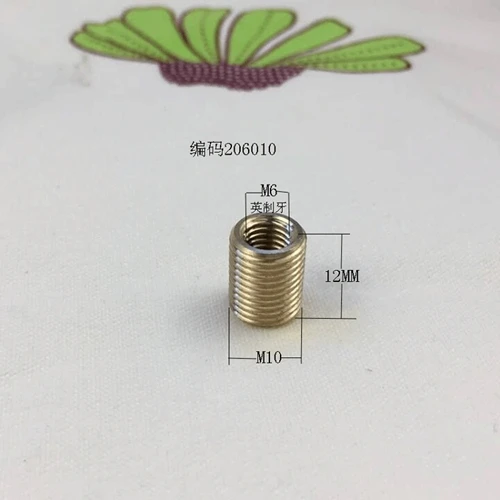 10pcs/lot Pure brass full dentin transfer adapter M12 turn M10 to M8 turn M6 to M4 connector - Цвет: 206010