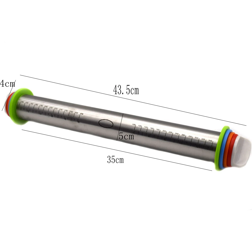 Свистки из нержавеющей стали Скалка 4 регулируемые диски антипригарные съемные кольца тесто пельменей Лапша для пиццы Инструменты для выпечки
