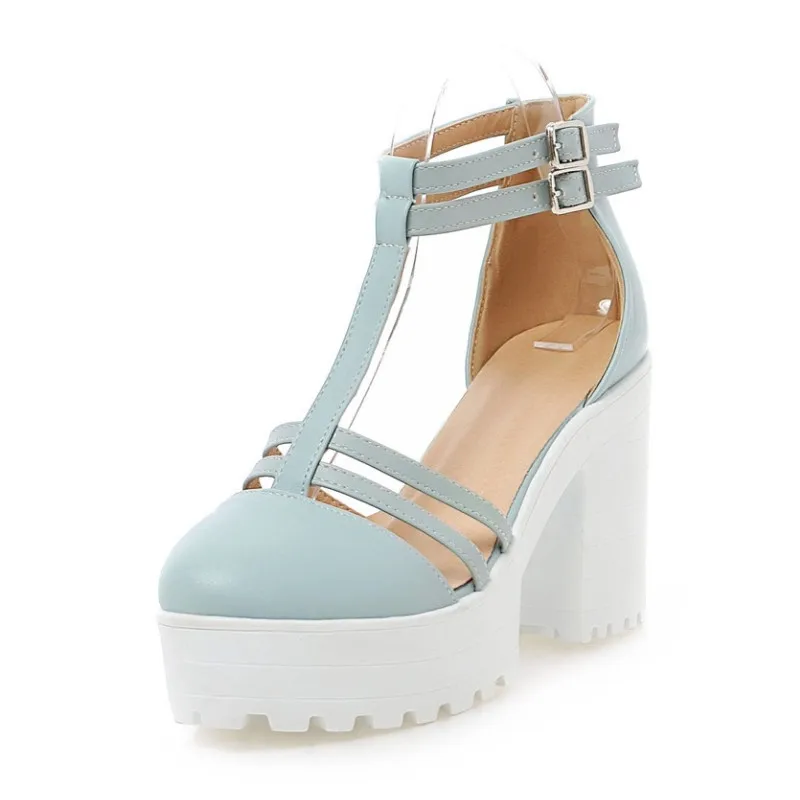 2015 Closed Toe Sandals Gladiator Sandals Women Platform Personalized PU  Leather Thick High Heels Summer Ladies Shoes|shoe stores high heels|shoe  inserts high heelsheel less platform shoes - AliExpress