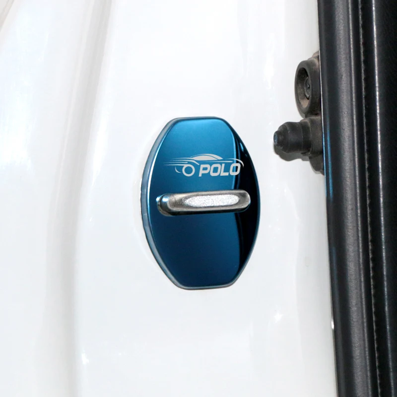 Автомобильный Стайлинг авто защита дверной замок чехол для Volkswagen Vw аксессуары для Polo автомобиль-Стайлинг 4 шт