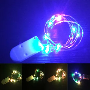 

RGB Color LED Battery Operated Strip Light Copper Wire String LED Fairy Lights For Christmas Wedding Outdoor Garland Decoration