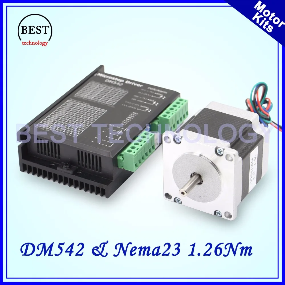 Комплект шагового двигателя Nema23 DM542 & 57x56 мм 6 35 нм 256 шаговый двигатель 3A Microstep|stepper