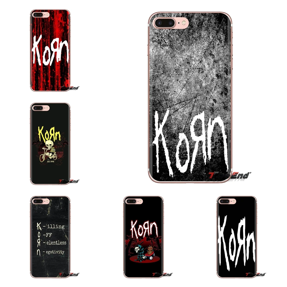 For LG G3 G4 Mini G5 G6 G7 Q6 Q7 Q8 Q9 V10 V20 V30 X Power 2 3 K10 K4 K8 2017 Korn Heavy Jonathan Davis Logo Silicone Phone Case |