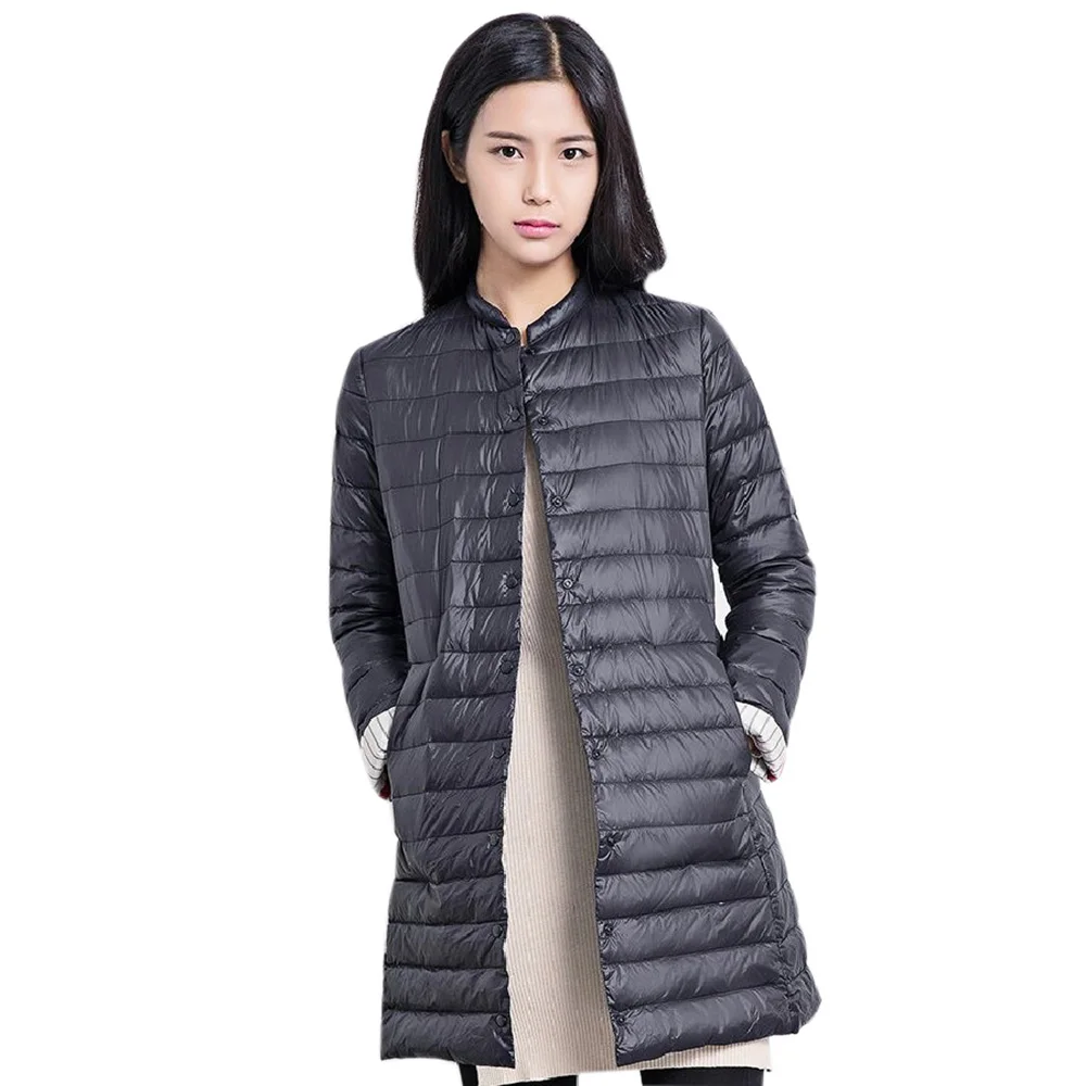 Wipalo Женская удлиненная куртка пуховик с длинными рукавами пальто|coat parka|women padded