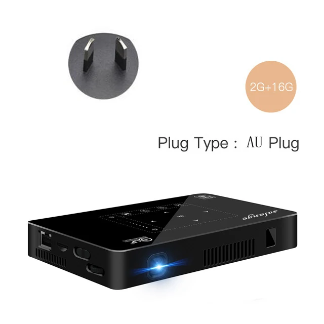 Salange P10 мини-проектор для мобильного телефона СВЕТОДИОДНЫЕ мобильный Projetor Android WI-FI Bluetooth 8000 mAH Батарея HDMI в Портативный проектор - Цвет: SLGP10AU