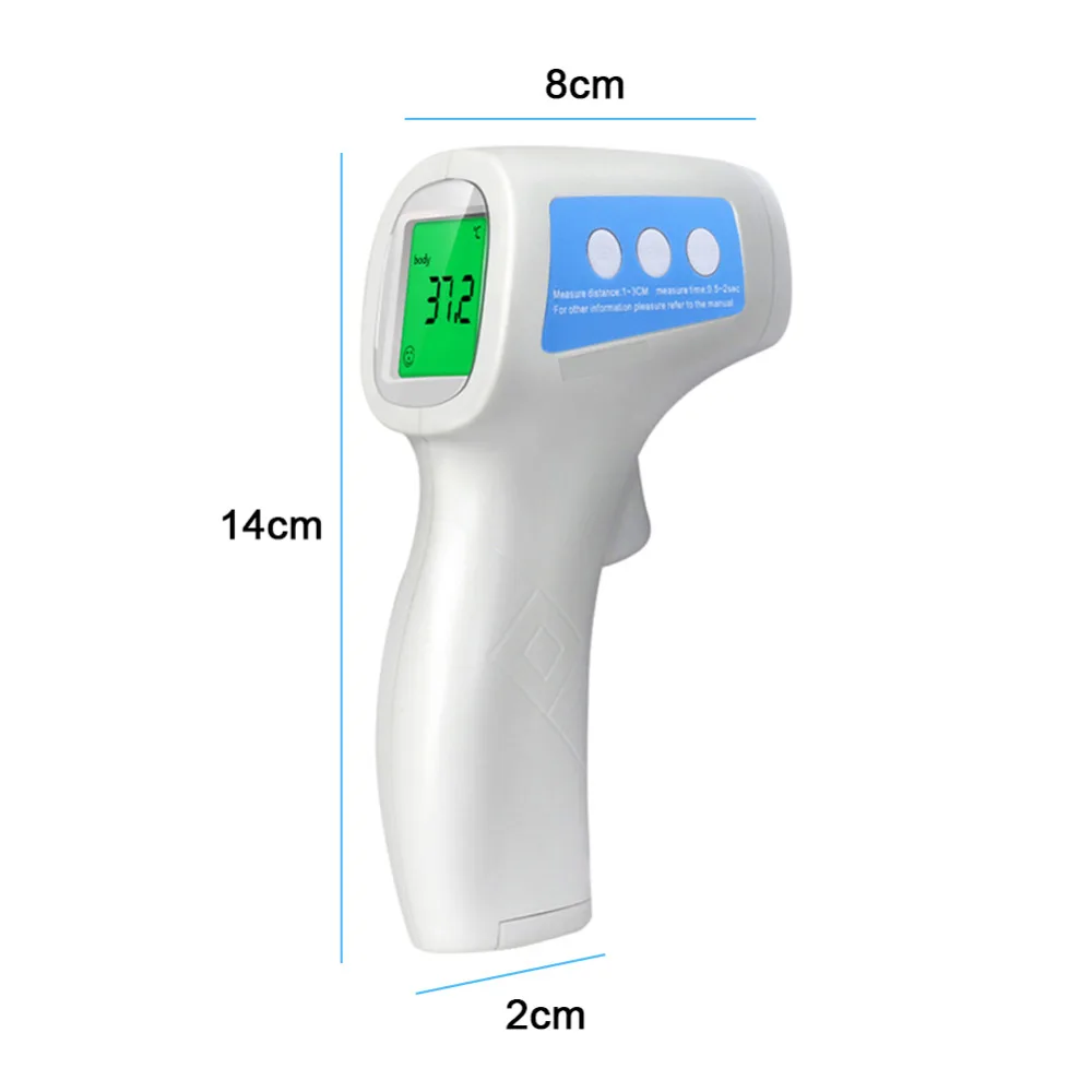 Инфракрасный цифровой термометр с ЖК-дисплеем для детей и взрослых, инфракрасный лоб, термометр для тела, пистолет, бесконтактный прибор для измерения температуры